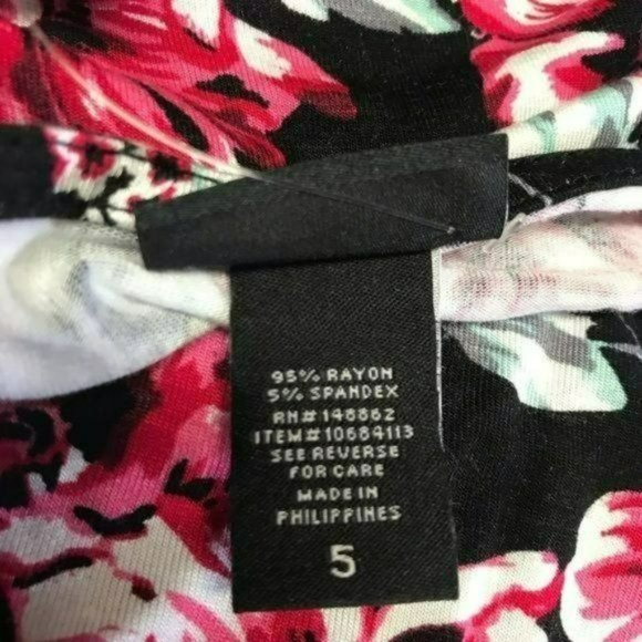 Torrid Floral Swing Cami Black and Pink, 5X New with Tag - Picture 5 of 7